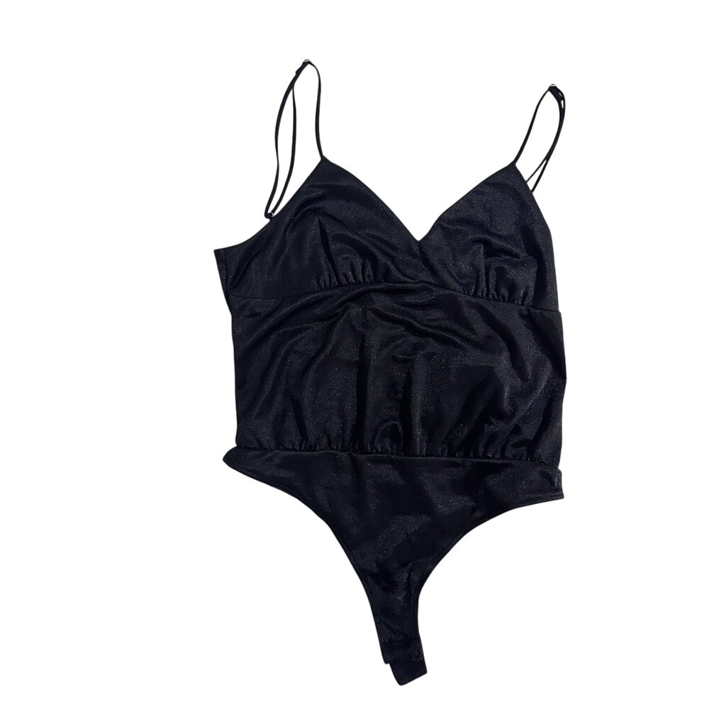 Intimately Free People Bodysuit Black Shimmer‎ Small